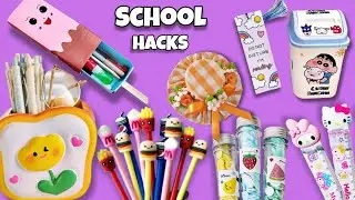 DIY 8 Useful SCHOOL HACKS for STUDENTS With Jugaad🎒