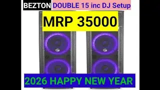 BEZTON DOUBLE 15 inc DJ setup Box 