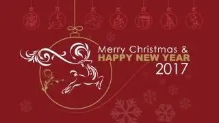 Merry Christmas & Happy New Year 2017 l Animated Greeting Card