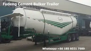 Exporting tri-axle large capacity bulk cement tanker powder truck trailer
