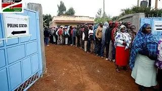 Thousands turn up at polling stations to vote for Kenya's next leader