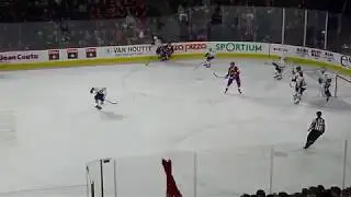 Alexandre Grenier of the Laval Rocket scores to tie the game vs. the Utica Comets 3/9/19