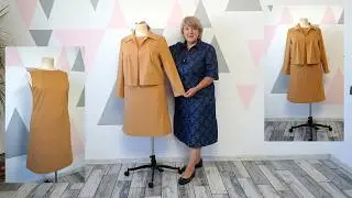 Оригинальный костюм из платья и жакета. Создаем шикарный осенний ансамбль