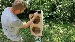Building a slot ported subwoofer enclosed