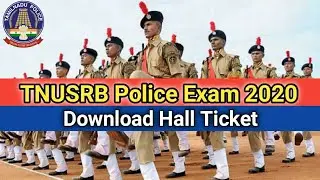 TNUSRB|Tamil Nadu Police Exam 2020|Hall Ticket|Durugam TV Media