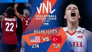USA vs. TUR - Highlights Week 4 | Women's VNL 2021