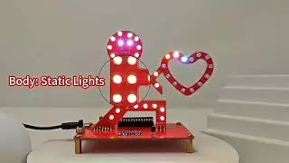 Heart Love LED Light Soldering Kit