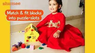 Wooden Shape and Number House l shumee toys