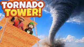 We Built a TOWER to Survive a GIANT Tornado (GMod)