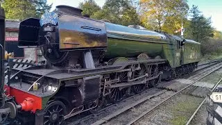 Flying Scotsman 60103 at the NYMR railway North Yorkshire Moors Railway at Goathland and Pickering
