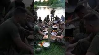 29 Army Soldiers Cooking Food by Riverside 🌊🍛 | Real Military Camp Life 🇮🇳🔥