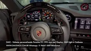 Volante Customizado personalizado Porsche Carrera 911 992 com shift light | 11 94641-1809