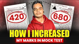 How I Improved My Score In NEET Mock Test 😮| NEET 2026 Mock Test Tips