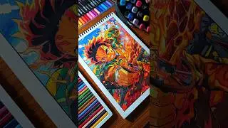 🔥Epic Fire Tanjiro Drawing &ndash; Step by Step Full Tutorial!  #shorts #drawing #anime