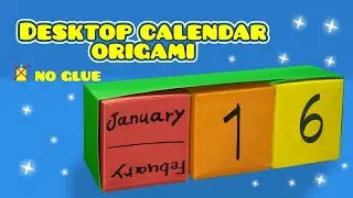 Origami | Easily make an origami desk calendar