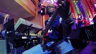Kem Gray Jr. on bass - He's Never Failed Me Yet