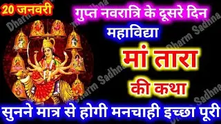 गुप्त नवरात्रि के दूसरे दिन महाविद्या माँ तारा की कथा । Gupt Navratri Ki Katha Day 2 ।Maa Tara Katha