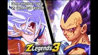 Z Legends 3 Ultra Instinct Goku VS Ultra Ego Vegeta