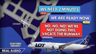 Pilots get a lesson for being not ready for departure at JFK Airport. Real ATC