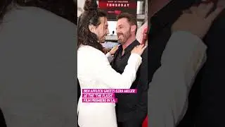 Ben Affleck Kisses Ezra Miller At The Flash Premiere #BenAffleck #EzraMiller #TheFlash #Batman