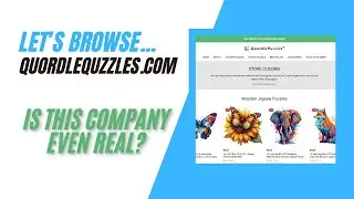 What's up with this company? | QuordleQuzzles.com | Website Review | Cart Critique
