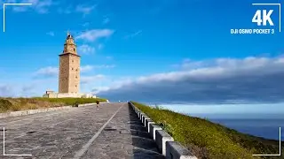 OLDEST LIGHTHOUSE Torre de Hercules A Coru&ntilde;a Spain