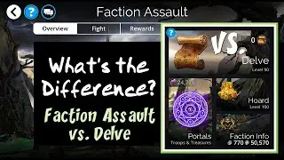 Gems of War Tiny Tutorial: The Difference Between a Delve and a Faction Assault
