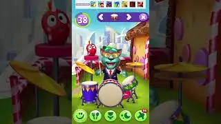 My Talking Tom 2 Pets To Sing Are Banjo Drums To Line The Tablet Gameplay