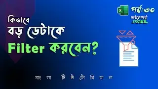 ফিটার এর ব্যবহার | এক্সেল টিউটোরিয়াল বাংলা ৩০