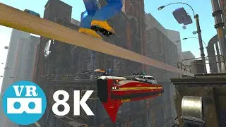 8K VR 360&deg; | Стальной балочный переход № 5 | Убежать от милиции в небоскребе | Unity