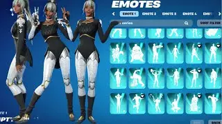 Fortnite New Clara Skin Showcase with All TikTok Dances & Emotes!