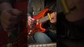 Waterslide Guitars S-Style Coodercaster, Copper Rust, Mojo Lap Steel+Gold Foil Pickups, Full Demo