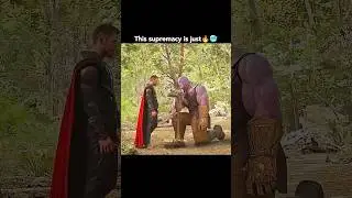 Wait for the god of thunder💀🥶 #marvel #thanos #thorvs #avengers #godofthunder #thorragnorak #thor