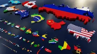 All Country Size Comparison: 2025