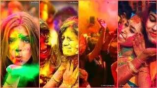 Holi Full Screen Status || Holi 4k Status || Happy Holi Status || Holi WhatsApp Status