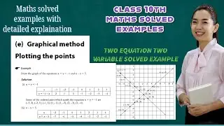 Graphical method for linear equation #class10maths #graphicalmethod #linearequations #solvedexamples