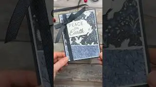 Rip & Flip Technique for Quick & Beautiful Cards! #shorts  #christmascard