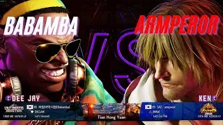 SF6 🔥 Babamba (High Ranked Deejay) vs Armperor (High Ranked Ken) 🔥 SF6 High Level Gameplay