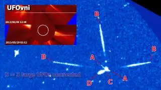 Giant V Shaped UFO Around The Sun, Nov 23, 2013