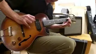 Gibson ES-140 1954年製 ピック弾き②・・・ギター側ボリューム絞って固定