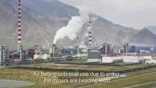Drone footage of illegal coal mining threatening China's water