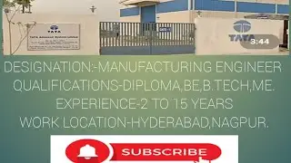#Tata #Advance #system #Tool #Designer #manufacturing #Engineer #Machine #shop  #engineeringjobs