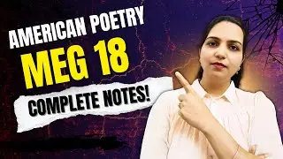 IGNOU MEG-18 American Poetry Explained | Exam Strategy + Notes Availability