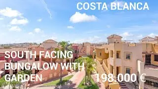 South facing bungalow with garden || 2 bedrooms || 198.000&euro; || Costa Blanca