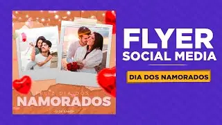 Como criar arte SOCIAL MEDIA para DIA DOS NAMORADOS | Tutorial Photoshop