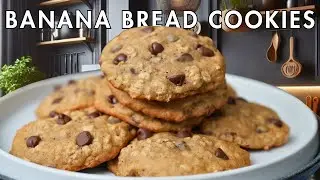 Easy Banana Bread Cookies! Soft & Chewy (Better Than Bread!)