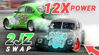 INSANE Drift Builds: 2JZ Beetle & 2JZ Volvo PV444 | Build VS Build