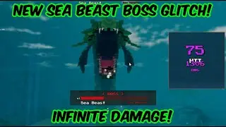 *NEW* Seabeast Boss Glitch! (INFINITE DAMAGE!) | Pixel Piece Update 1 Roblox