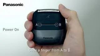 Panasonic 3-Blade Compact Shaver ES-CM3A-K Slide Switch Video