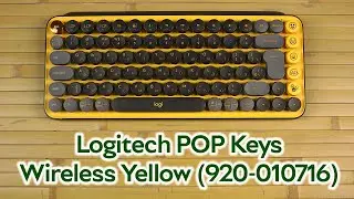 Розпаковка Logitech POP Keys Wireless Mechanical Keyboard Blast Yellow (920-010716)